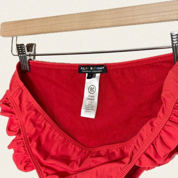 |NWOT| Chloe Sevigny x Opening Ceremony Chandler Ruffle Two Piece Swimsuit - Picture 8 of 8